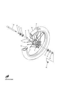 YZ250F Переднее колесо