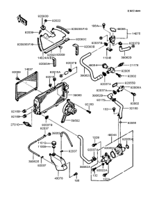 ZX400 Радиатор