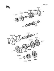 KDX80 Трансмиссия