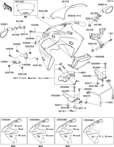 ZX900 Cowling(zx900-e2p)
