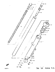 GS425 Вилка передней оси