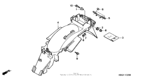 CB250 Задний бампер