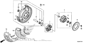 VT750RS Заднее колесо 2