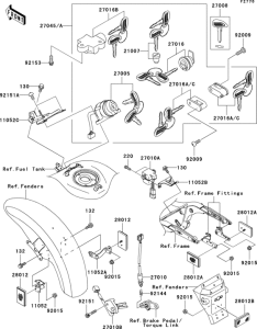 VN1600 Замок зажикания