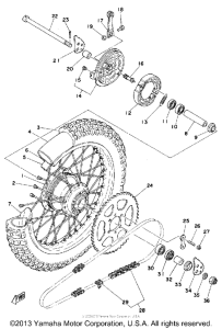 MX175F Переднее колесо