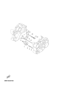 TZR50 Shift cam & fork