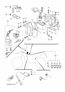 WR125X Equipo electrico