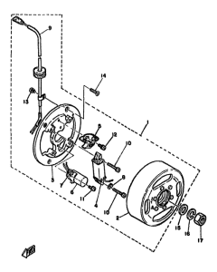 YZ50H Flywheel magneto