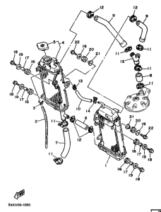 WR250Z Radiator. hose