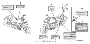 VTX1800F3 Лейбл предостережения