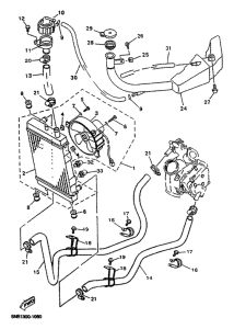 YP125D Радиатор