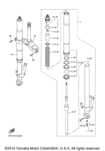 YZF-R1 Передняя вилка