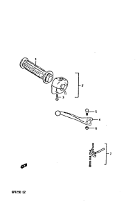 GP125 Right handle switch