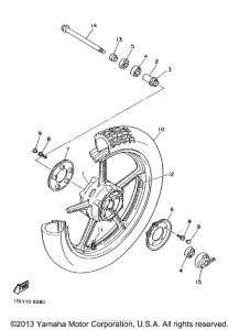 XV1100SK Переднее колесо