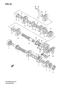 DR-Z250 Трансмиссия