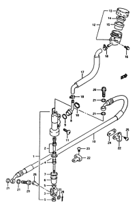 RM250 Задний тормозной цилиндр