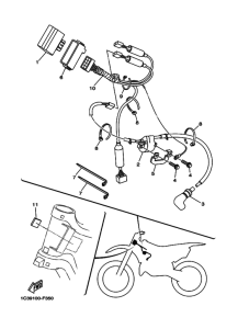 YZ125 YZ125W1 Equipo electrico