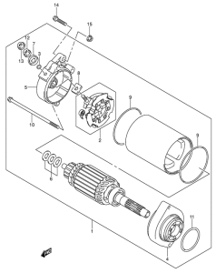DL1000 Стартерный мотор