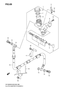 SV1000 Главный цилиндр сцепления