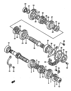 DR750 Трансмиссия