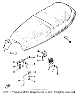 RD125C Сиденье
