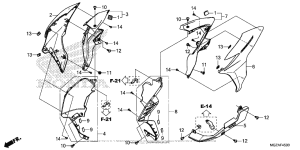  Обтекатель средняя часть