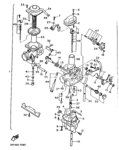 XT600H (33.OKW) Карбюратор