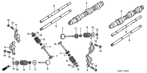 GL1500CD Распред вал / клапана