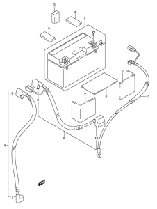 DR-Z400 Аккумулятор