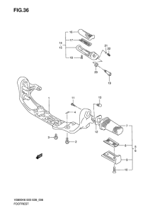VS800 Подножки