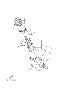 XVS400 ｸﾗﾝｸｼﾔﾌﾄ.ﾋﾟｽﾄﾝ