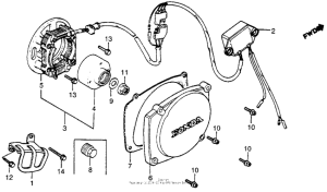 CR250R Alternator + c.d.i. unit