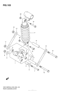 GSX1300R (ABS) Rear Cushion Lever (Gsx1300Ral3 E33)