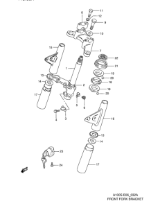 A100 Кронштейн передней вилки