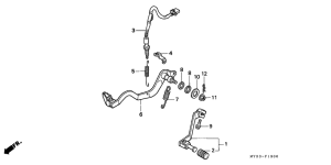 NX500 Brake pedal assy