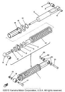 XT250J Амортизаторы задние