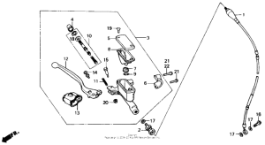 CR500R Передний главный тормозной цилиндр