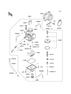 KX500 Carburetor assy