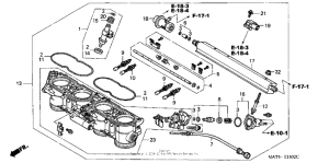 CBR1100XX Корпус Дросселя