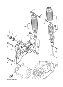YP400G Задний рычаг и подвеска
