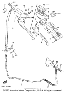 XVZ13UC Главный тормозной цилиндр