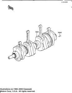 KZ1100 Вал коленчатый