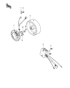 KZ250 Generator / regulator