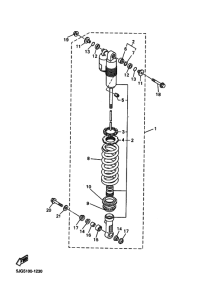 YZ426F Задняя подвеска