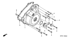  Крышка картера левая