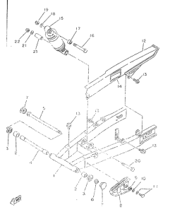 TZR50 Rear arm. suspension