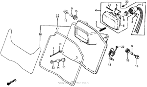 XR500R Headlight 81-82