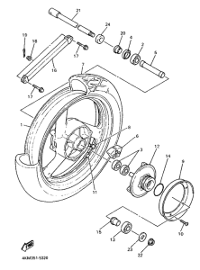 XJ900S Переднее колесо