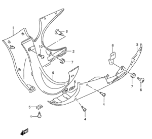 GSX600 Under cowling