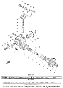 MX100B Масляный насос